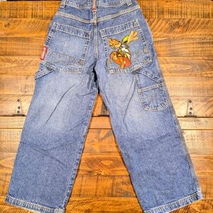Flamehead JNCO Skater Design Carpenter Y2K Jeans 25x25  Boys Size 12